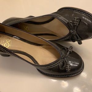 Clarks shoes, patent leather finish